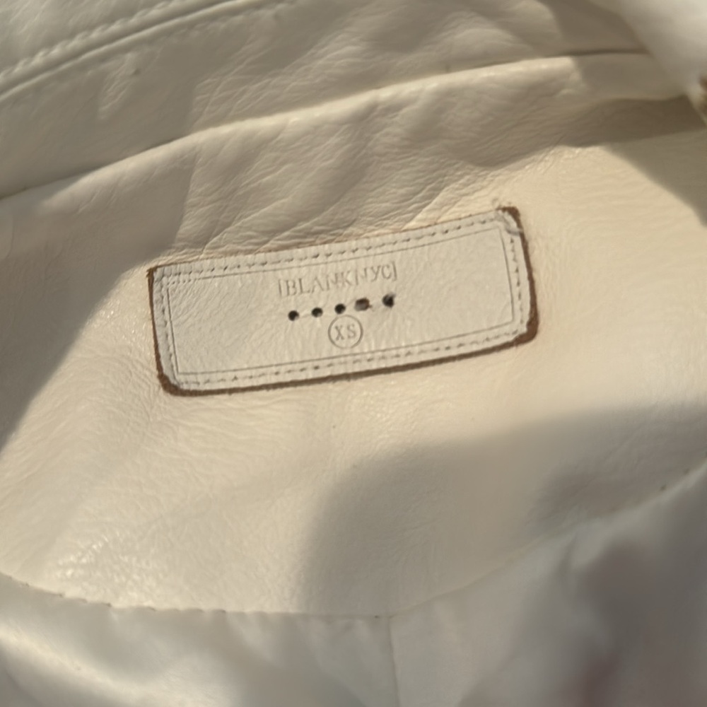 BlankNYC White Floral Studded Leather Jacket - Picture 6 of 6